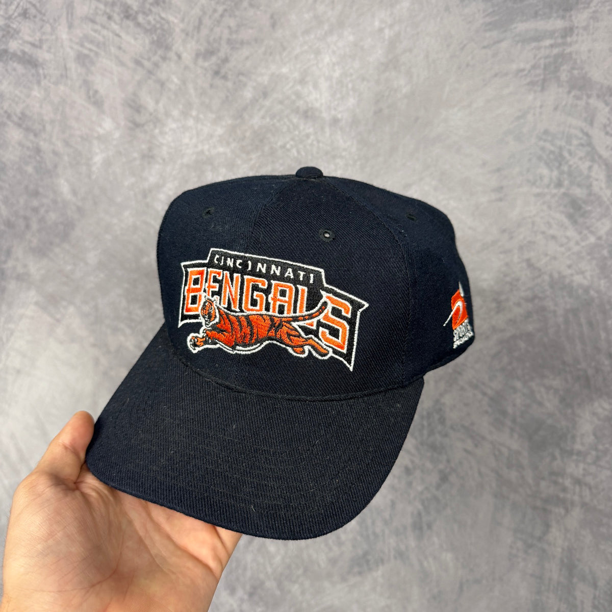90s Black Cincinnati Bengals Sports Specialties Snapback Hat 6864