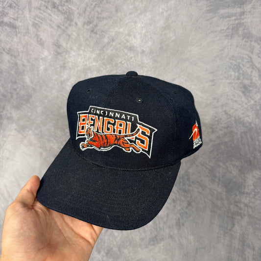 90s Black Cincinnati Bengals Sports Specialties Snapback Hat 6864
