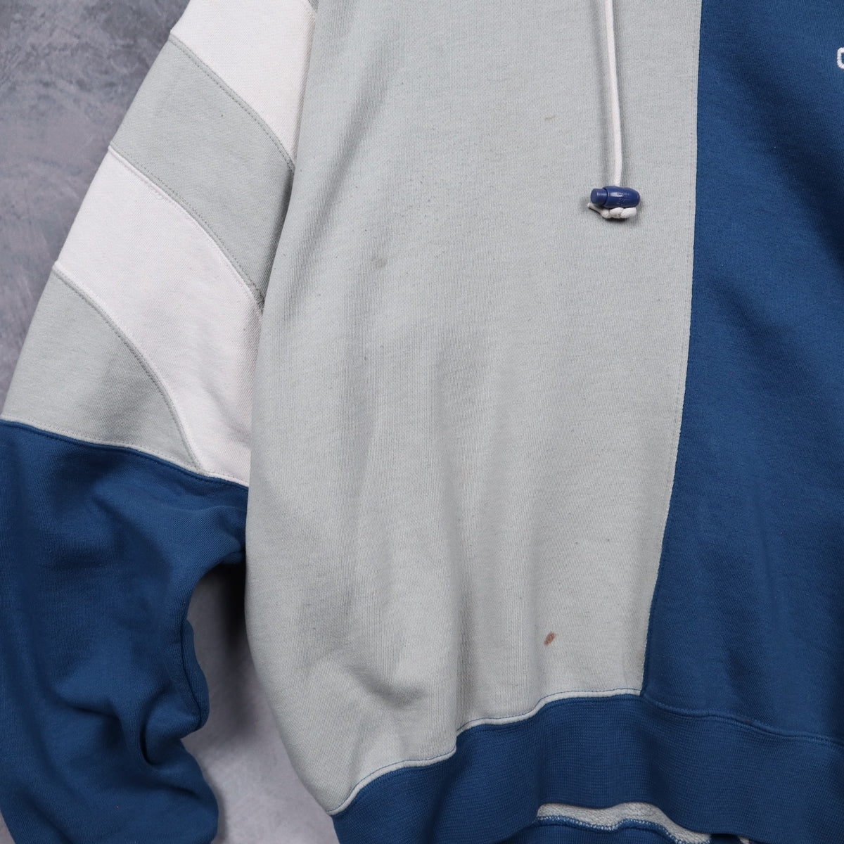 90s Blue and Grey Dallas Cowboys Starter Split Hoodie 6587