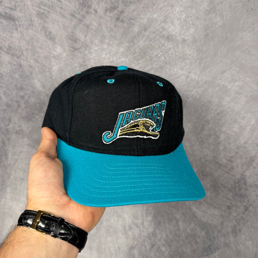 90s Black Jacksonville Jaguars Snapback Hat 6847