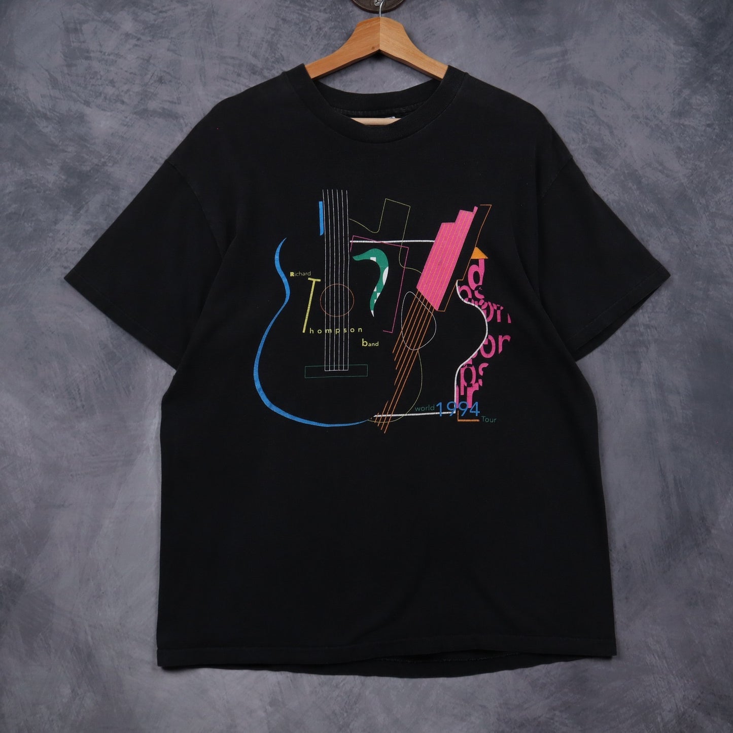 1994 Black Richard Thompson Band World Tour Shirt 4670