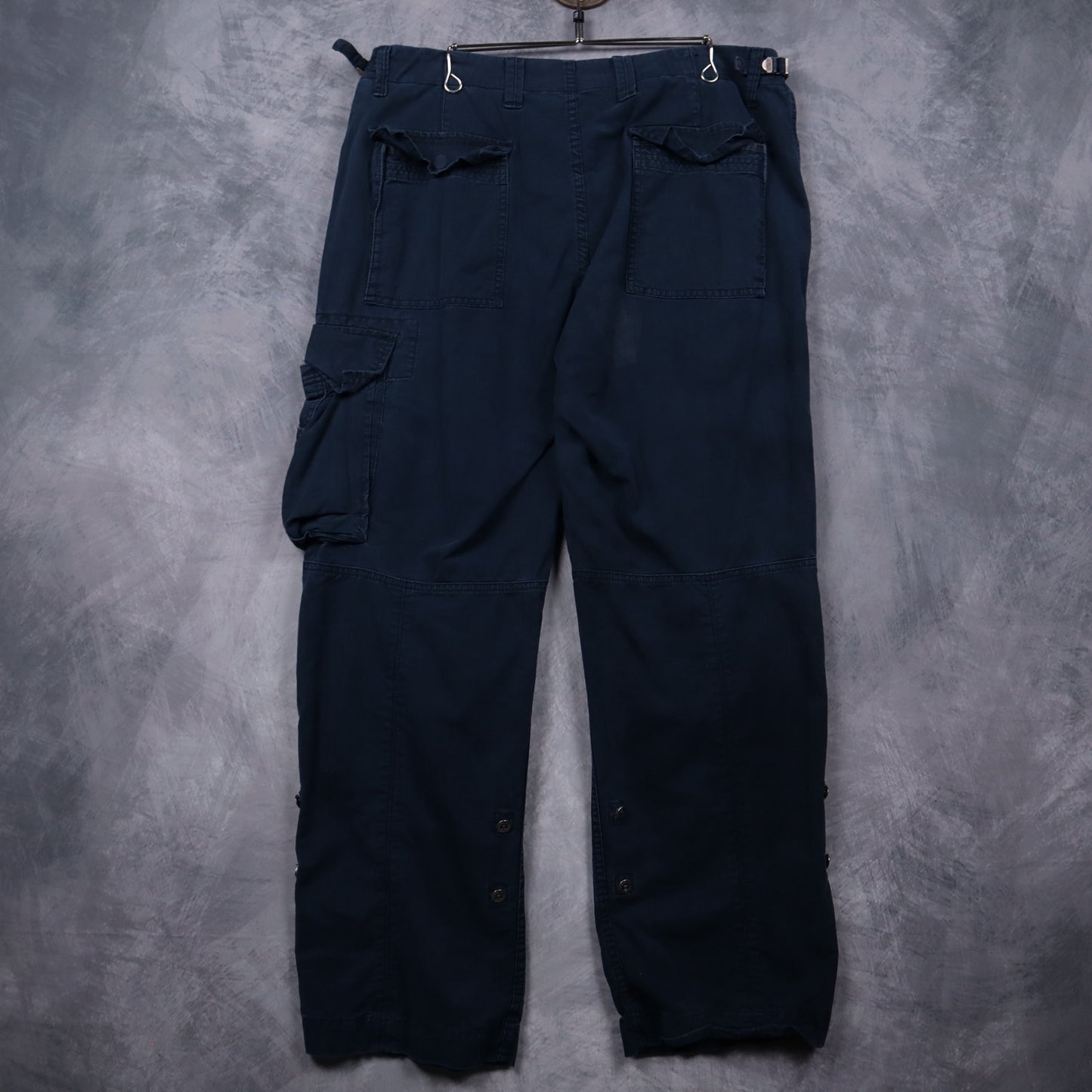 90s Navy Blue Polo Ralph LAuren Utility Cargo Pants 5061
