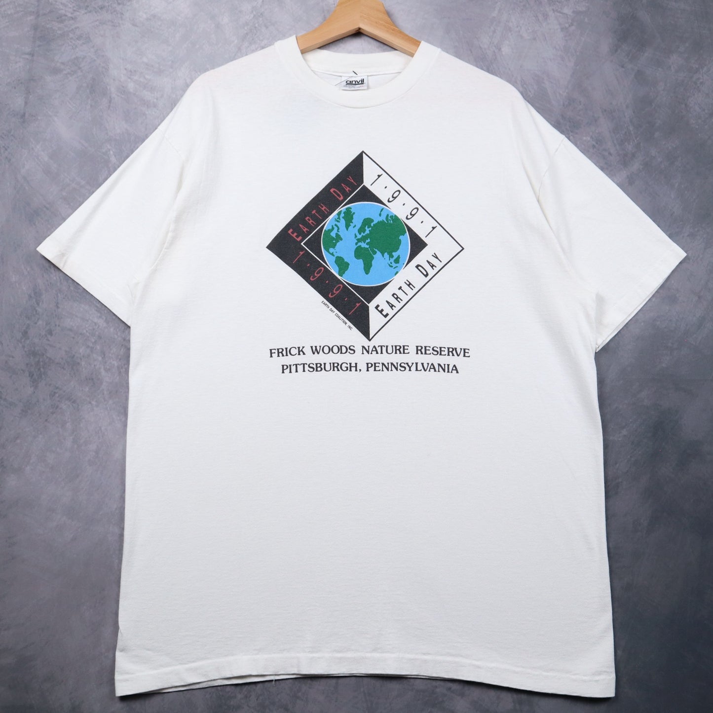 1991 White Earth Day Frick Woods Nature Reserve Pittsburgh Shirt 4642