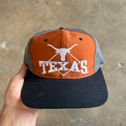 90s Orange Texas Longhorns Snapback Hat 5801
