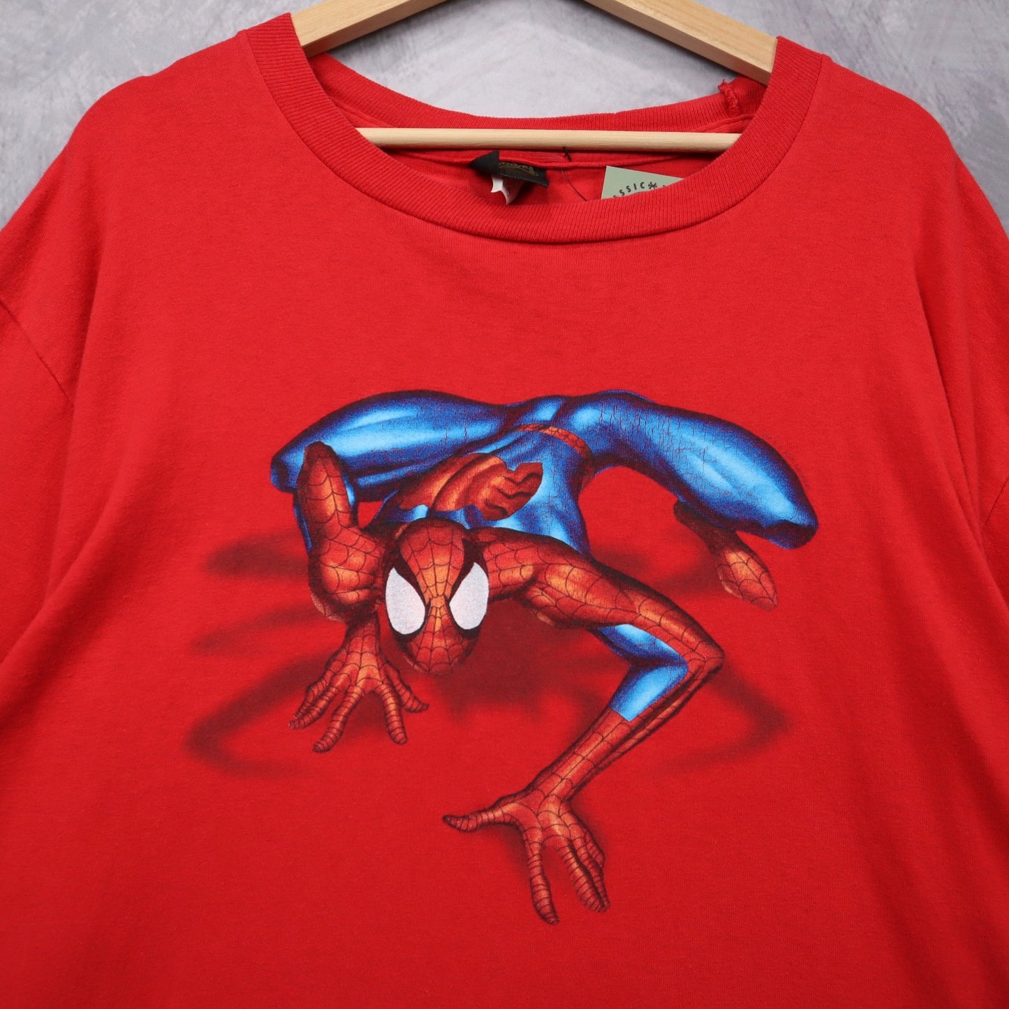 00s Red Spiderman Movie Promo Shirt 4653