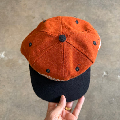 90s Burnt Orange Texas Longhorns Snapback Hat 5800