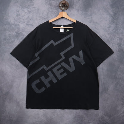 00s Black Chevy Big Logo Shirt 7248