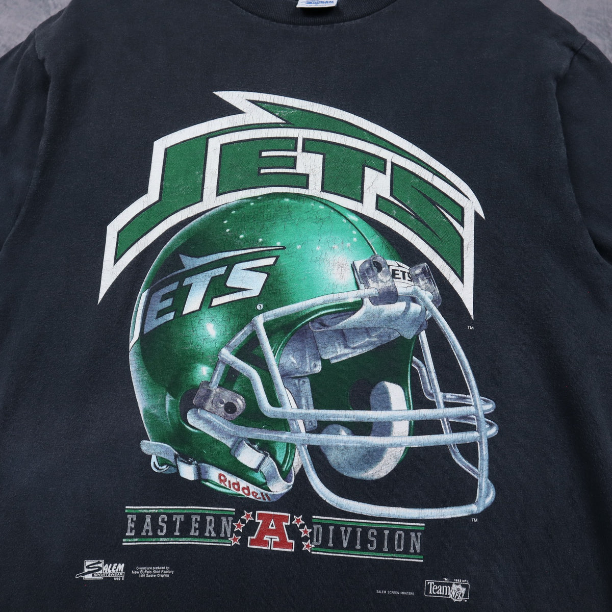 1992 Black New York Jets Eastern Division Shirt 6788