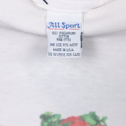 1997 White Anne Geddes Babies In Flower Pots Shirt 5530