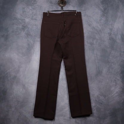 70s Brown Levi's Boot Cut Pants 5217