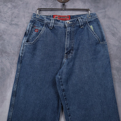 Y2K JNCO Medium Wash Baggy Denim Jeans 5064