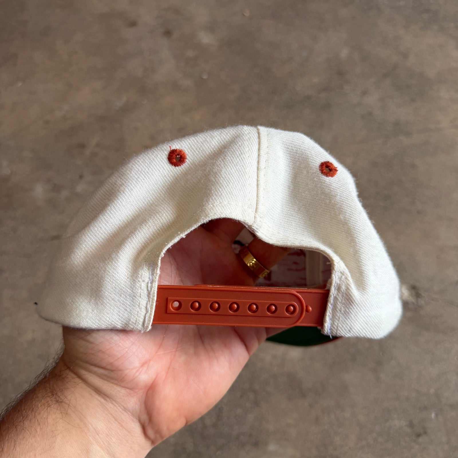 90s White Texas Longhorns Logo Athletic Sharktooth Snapback Hat 5787