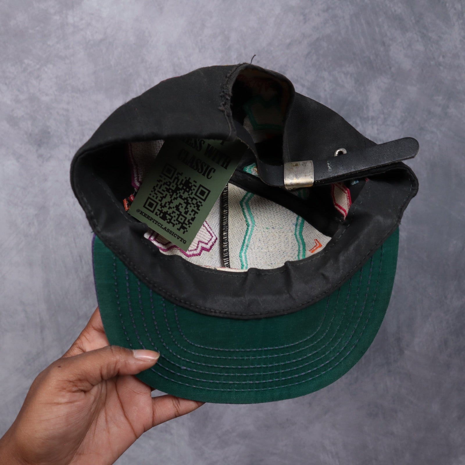 1996 Black Iron Kids Bread USA Olympics Snapback Hat 5616