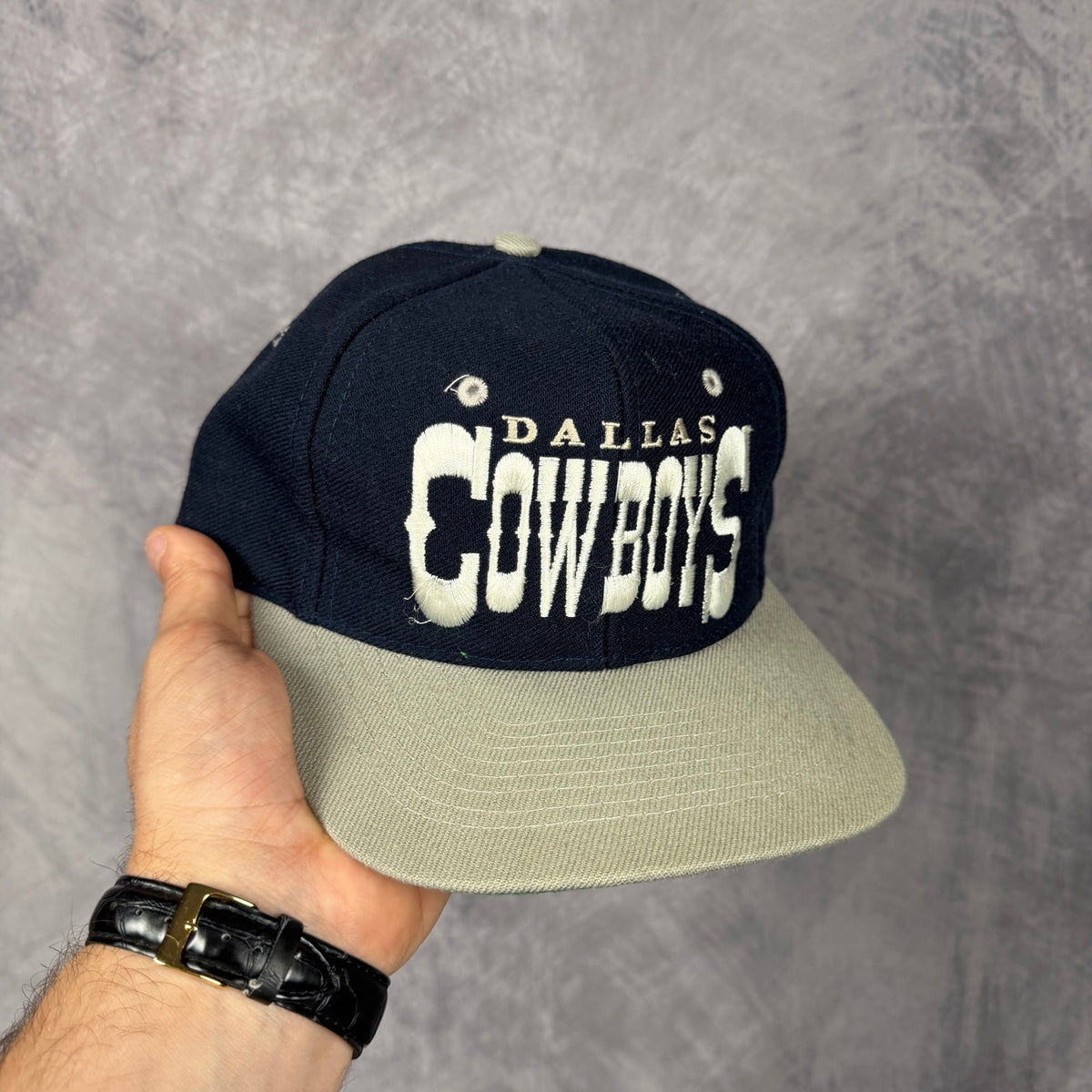 90s Navy Blue Dallas Cowboys Snapback Hat 6827
