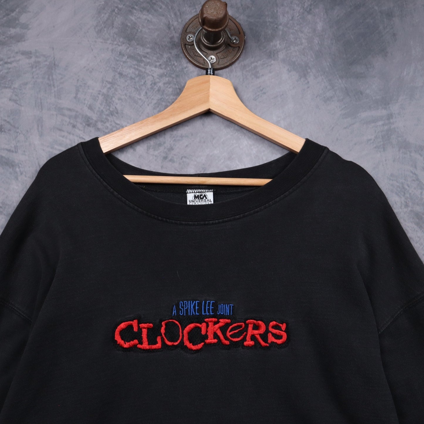 1995 Black Clockers Spike Lee Movie Promo Crewneck Sweatshirt 5115