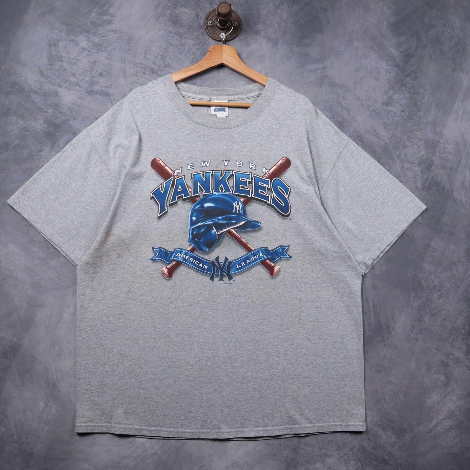 2004 Heather Gray New York Yankees American League Shirt 5351