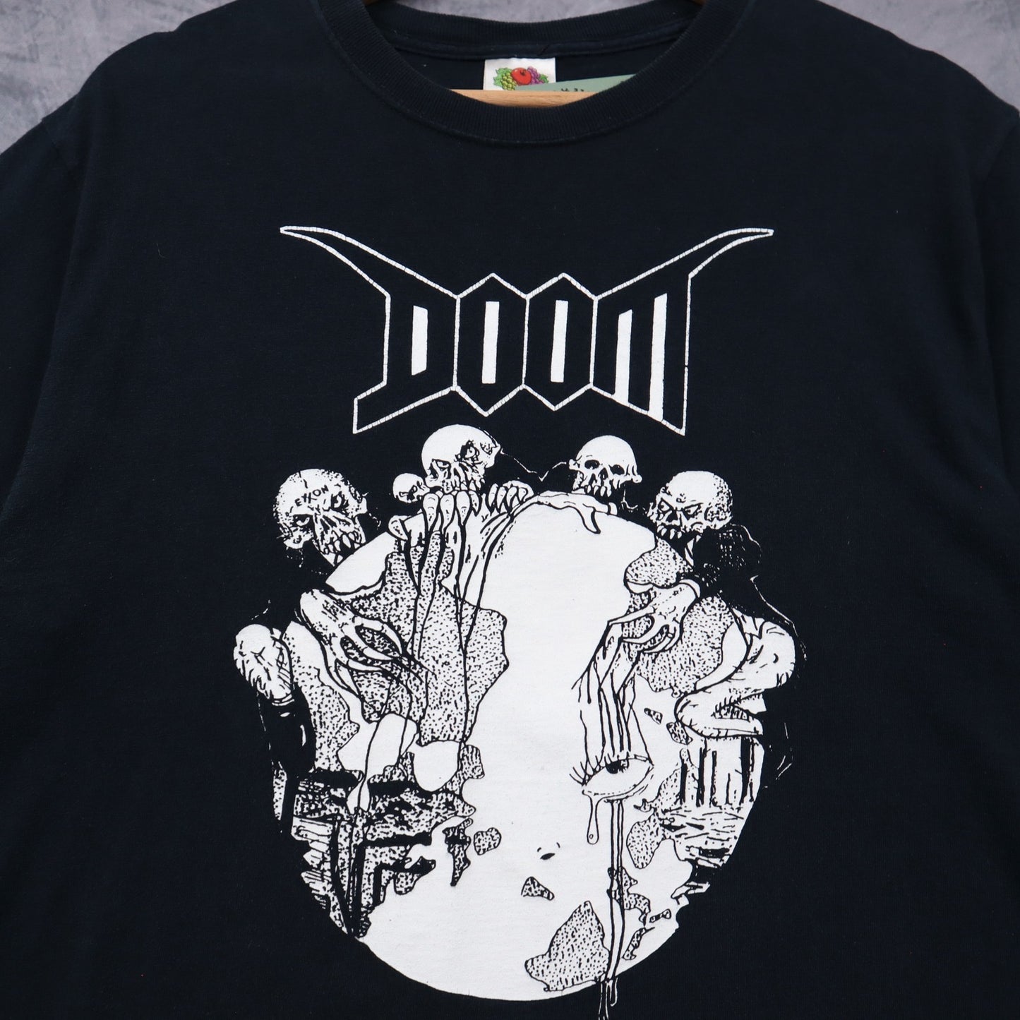 00s Black Doom Crust Punk Shirt 4959