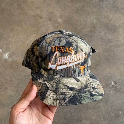 00s Mossy Oak Camo Texas Longhorns Snapback Hat 5805
