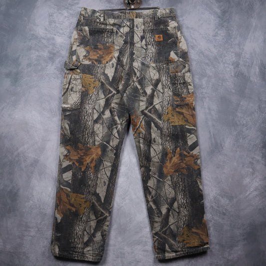 Y2K Carhartt Realtree Camo Dungaree Fit Carpenter Pants 5042