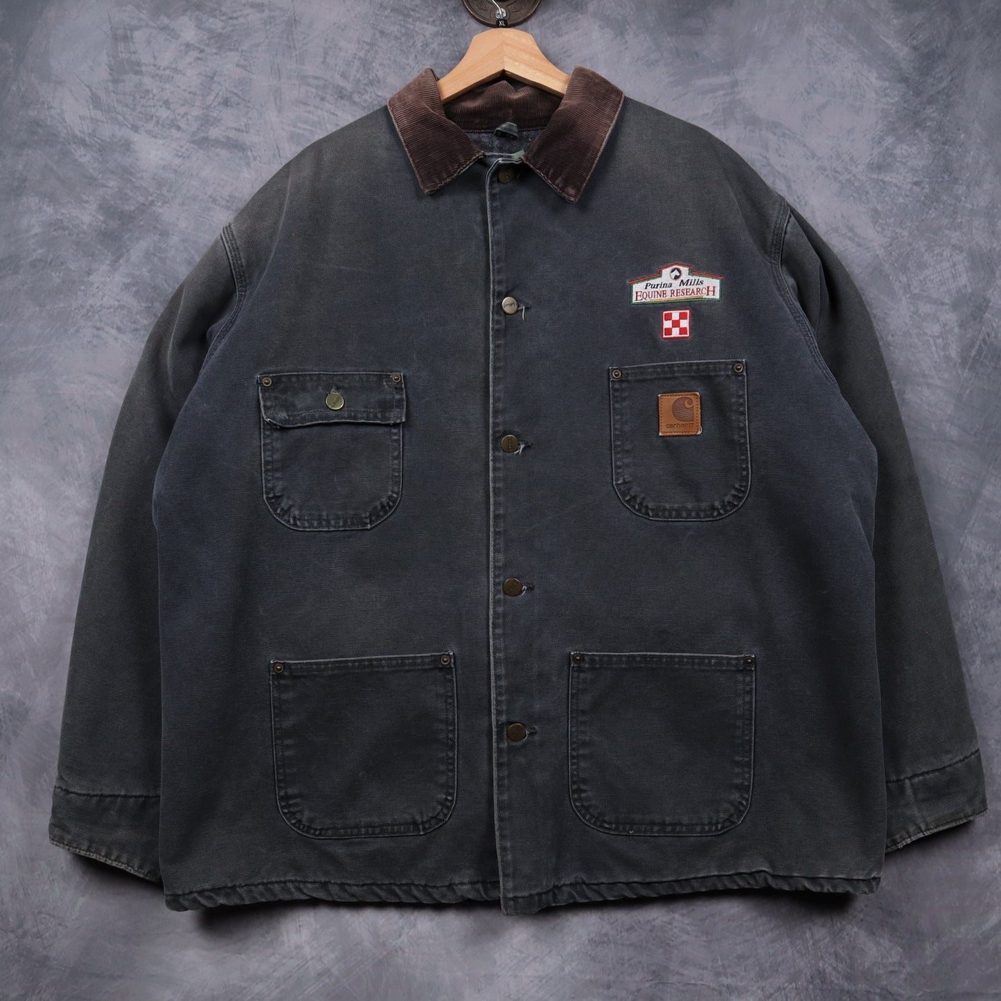 90s Grey Carhartt Chore Jacket 4829