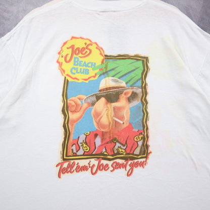 1993 White Joe's Beach Club Camel Pocket Shirt 4658