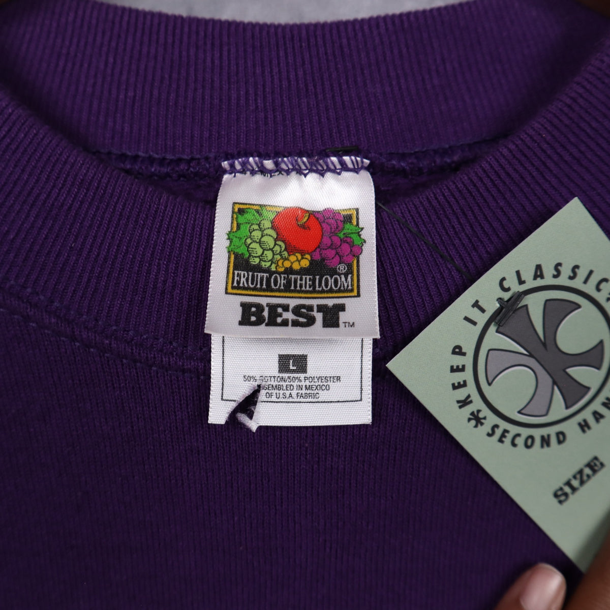 2001 Purple Baltimore Ravens Super Bowl XXXV Champions Crewneck Sweatshirt 6454