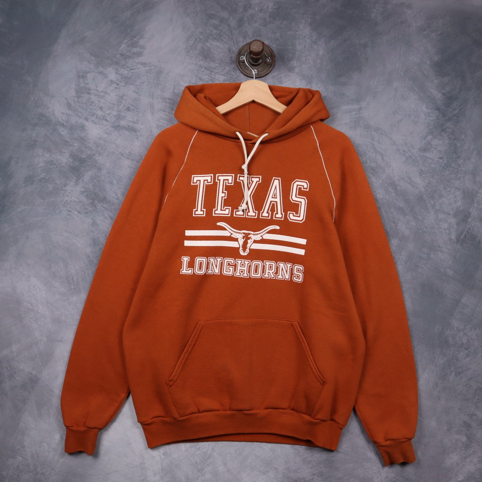 90s Burnt Orange Texas Longhorns Hoodie 5635