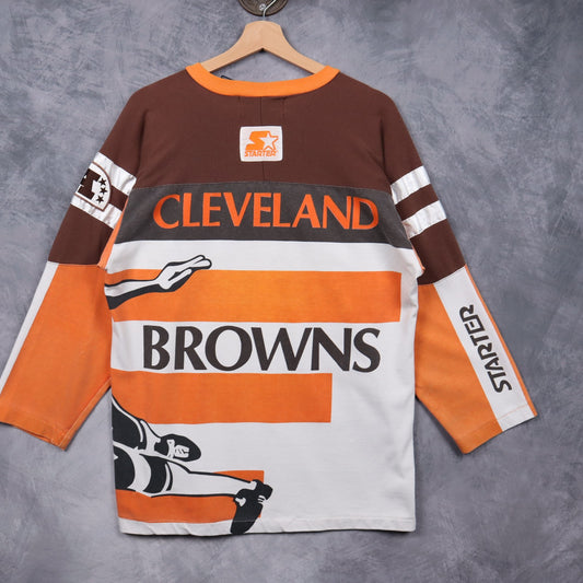 90s Brown Cleveland Browns Starter Jersey 6539