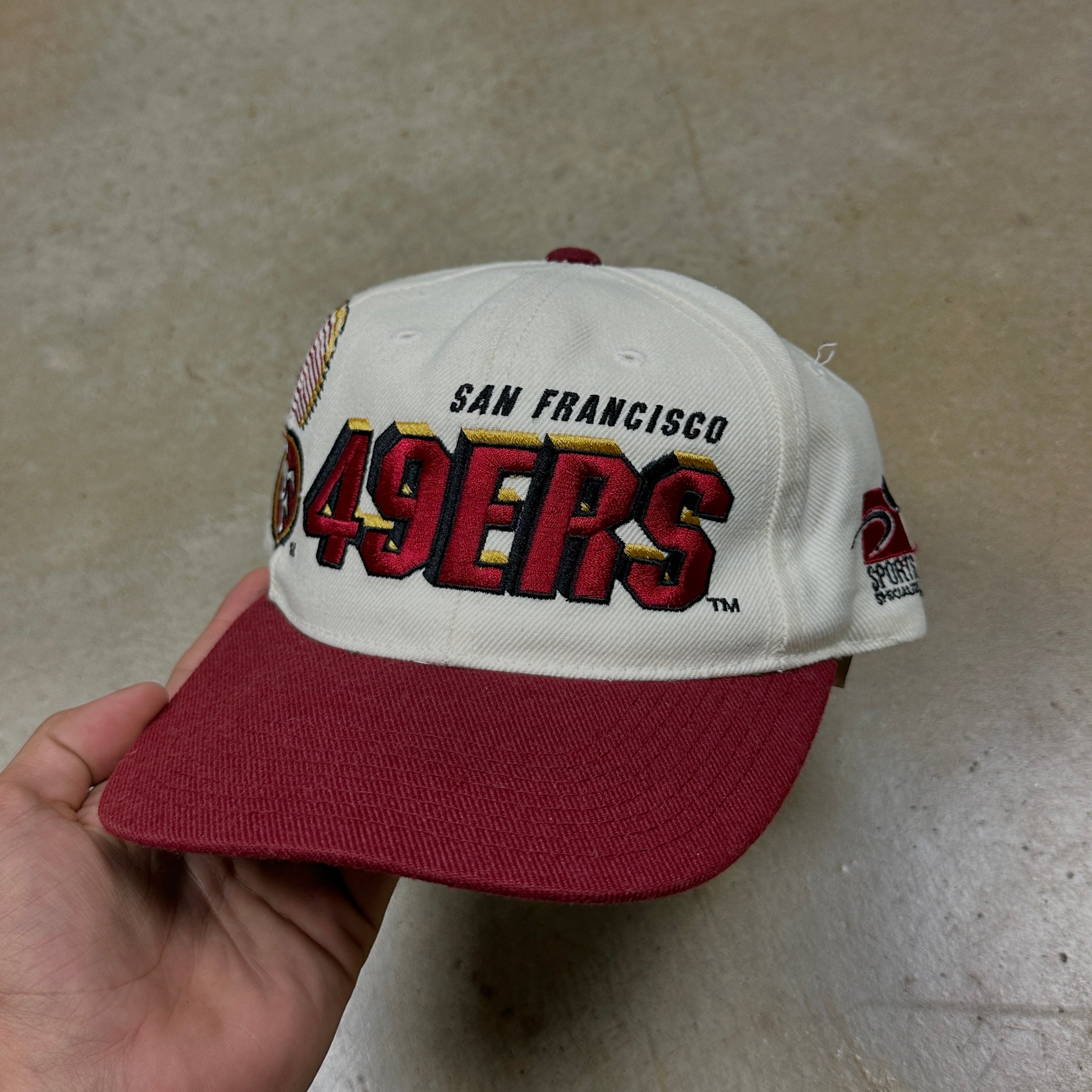 90s White Dome San Francisco 49ers Shadow Sports Specialties Snap