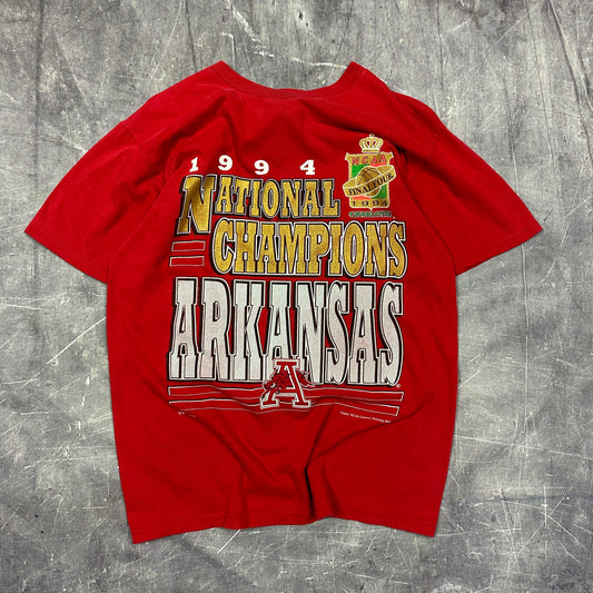 1994 Arkansas NCAA Final Four Basketball National Champions Graphic Shirt M U19