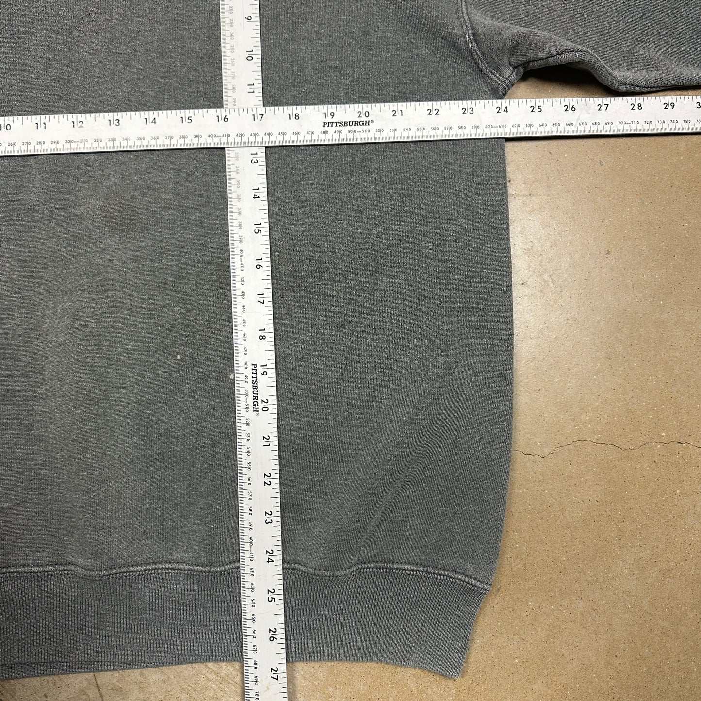 1996 Dark Gray Faded Olympics Crewneck Sweatshirt L E44