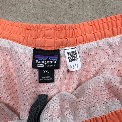 00s Peach Orange Patagonia Mesh Trunk Shorts 36 B16