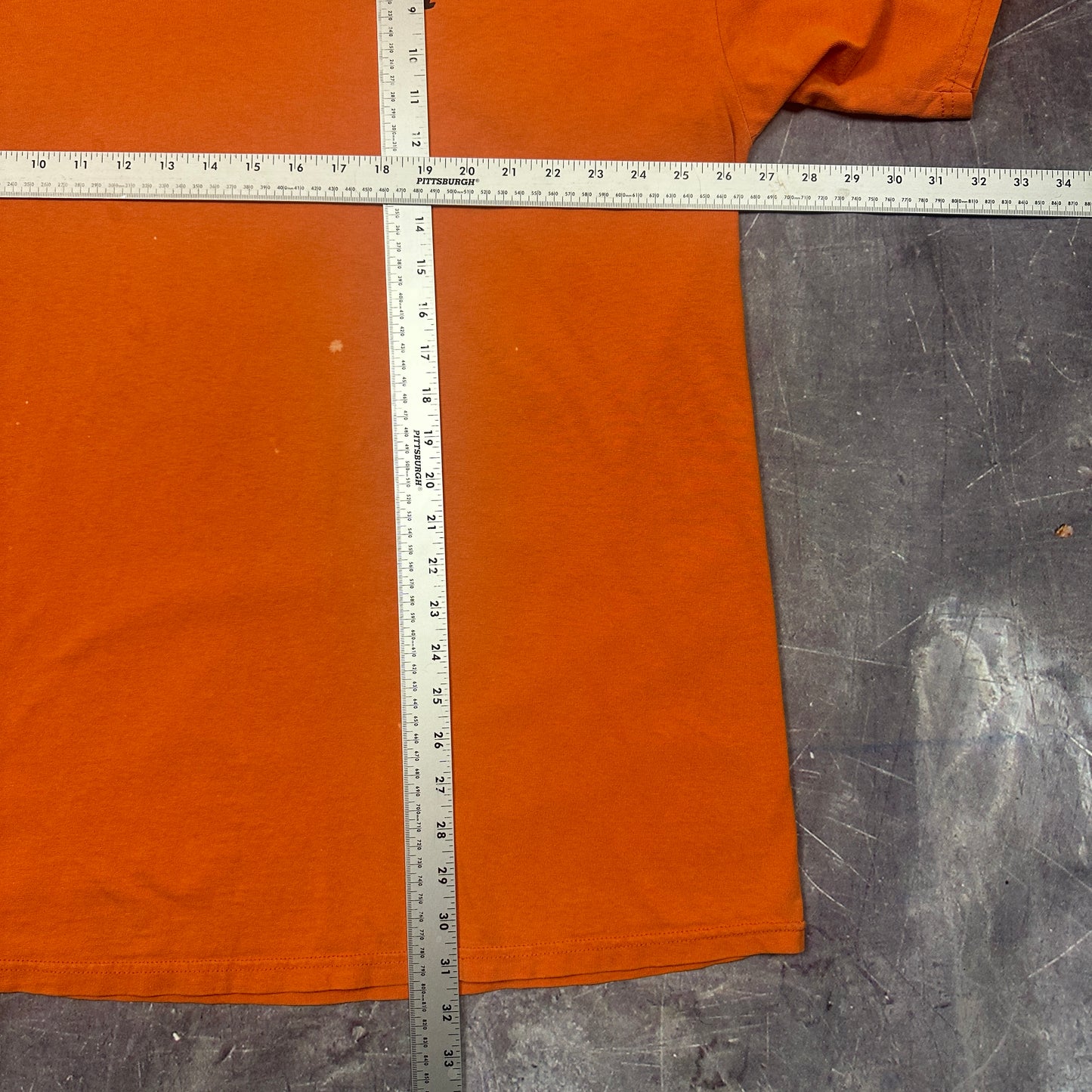 Early 00s Orange Nike Essential Spellout Shirt XXL U88