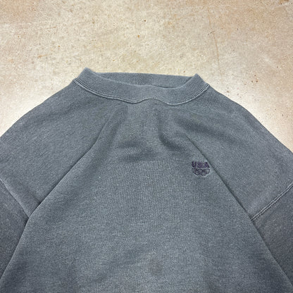 1996 Dark Gray Faded Olympics Crewneck Sweatshirt L E44