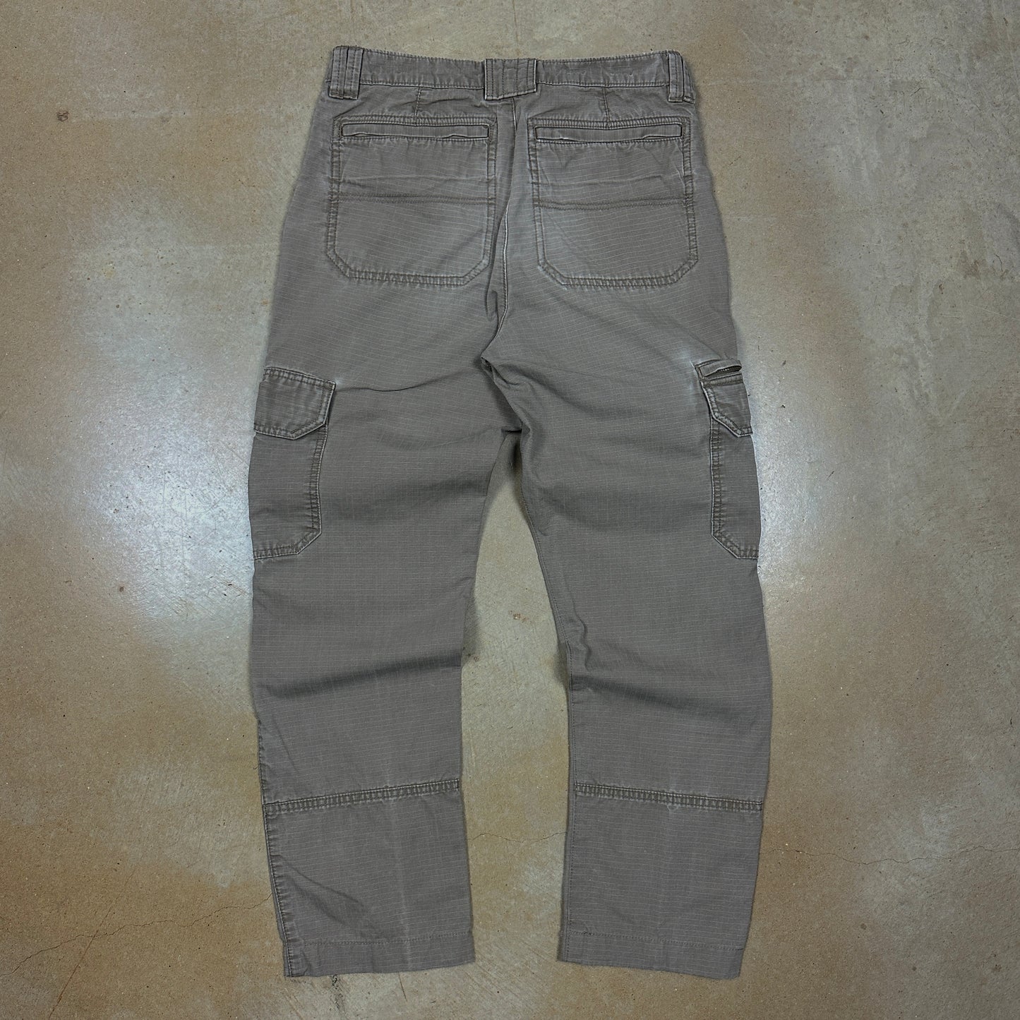 90s Tan Brown LLBean Ripstop Cargo Pants 31x29 O43