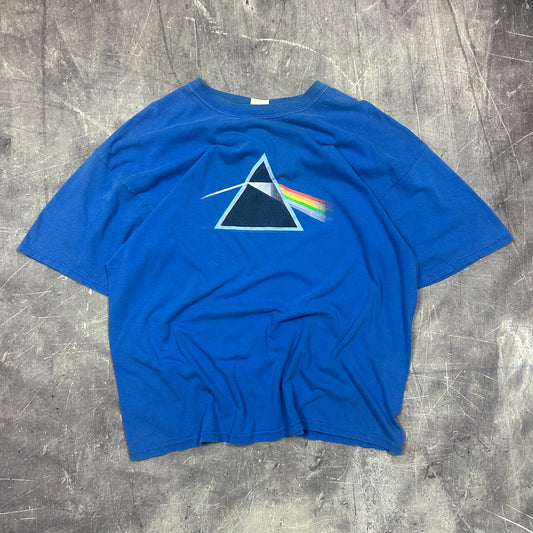 2005 Blue Pink Floyd Dark Side Of The Moon Graphic Shirt XL A98