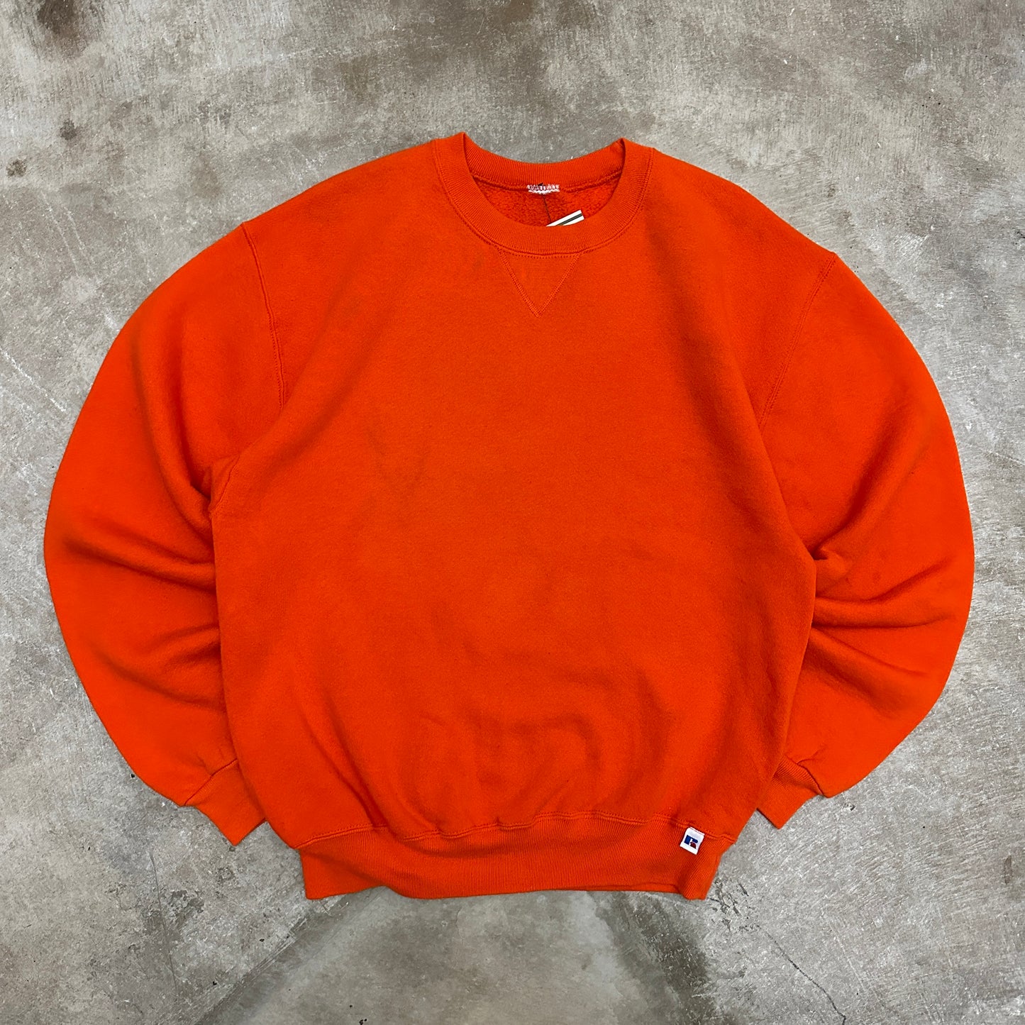 90s Orange Russell Athletic Crewneck Sweatshirt M F99