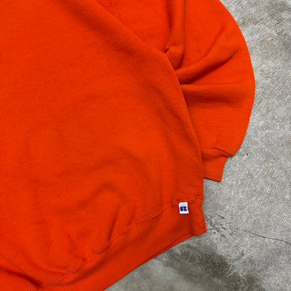 90s Orange Russell Athletic Crewneck Sweatshirt M F99